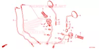 COMMODO   CABLE   RETROVISEUR pour Honda CT 125 TRAIL 2024