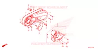 COUVERCLE GAUCHE pour Honda AIRBLADE 160 2024