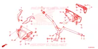 GUIDON   CARENAGE pour Honda VARIO 160 ABS REPSOL 2023
