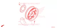 ROUE ARRIERE pour Honda VARIO 160 ABS REPSOL 2023