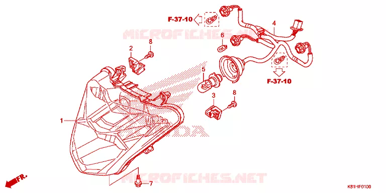 PHARE Honda SCOOTER 110 BEAT 2018  ACH110CBTJ_PH