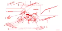 AUTOCOLLANTS pour Honda CB 150 X 2021