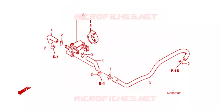 VALVE DE COMMANDE D'INJECTION D'AIR Honda MOTO 600 HORNET 2009  CB600F9_BR