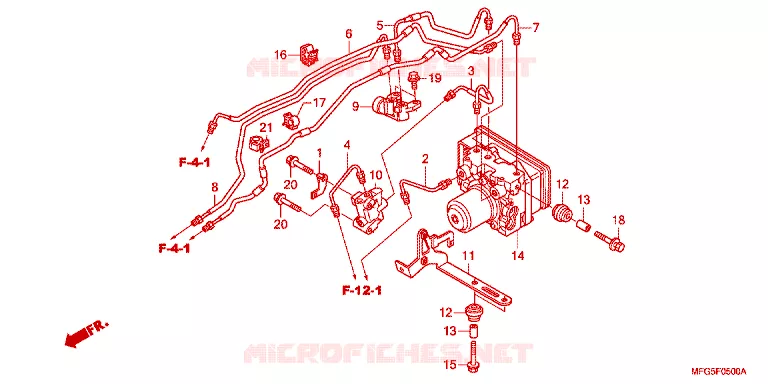 MODULATEUR ABS Honda MOTO 600 HORNET 2014  CB600FAE_BR