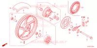 ROUE ARRIERE pour Honda CBF 125 2023