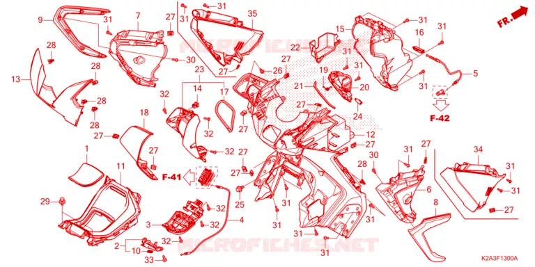 PROTEGE JAMBES Honda SCOOTER 250 FORZA 2024  NSS250AP