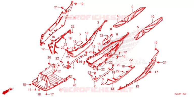 MARCHE PIEDS Honda SCOOTER 250 FORZA 2023  NSS250AP