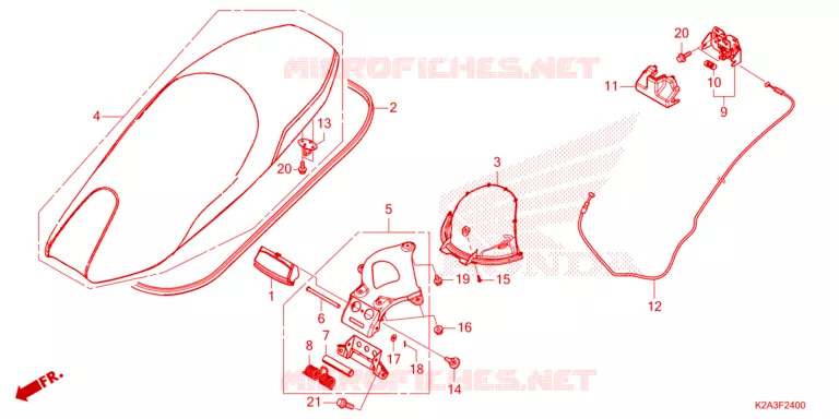 SELLE Honda SCOOTER 250 FORZA 2023  NSS250AP