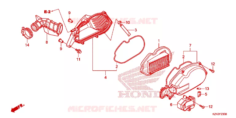 FILTRE A AIR Honda SCOOTER 110 DIO 2018  SCV110FH