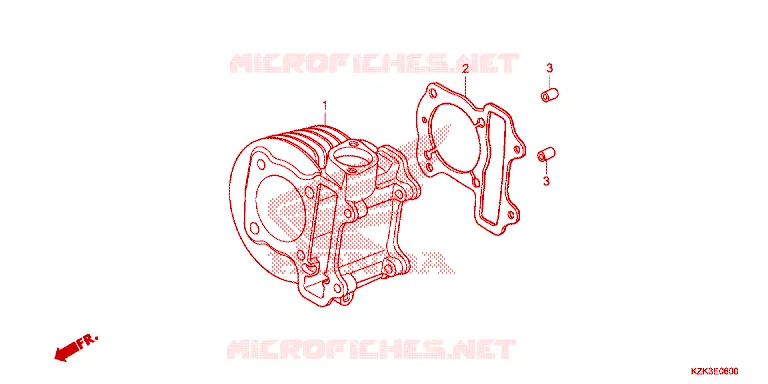 CYLINDRE Honda SCOOTER 110 DIO 2021  SCV110FH