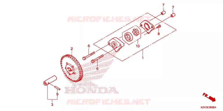 POMPE A HUILE Honda SCOOTER 110 DIO 2021  SCV110FH
