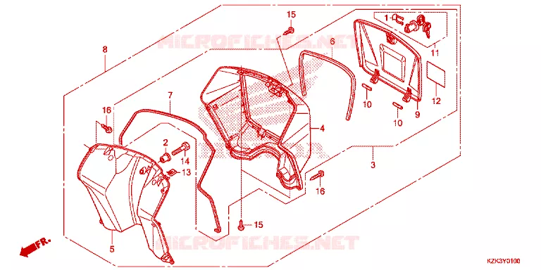 PROTEGE JAMBES Honda SCOOTER 110 DIO 2017  SCV110FH