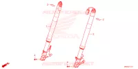 FOURCHE pour Honda CBR 1000 RR SP BREMBO 2024