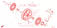 ROUE AVANT pour Honda CBR 1000 RR SP BREMBO 2024