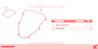 KIT,HIGH WIND SCREEN(CLEAR) pour Honda CBR 1000 RR SP BREMBO 2024