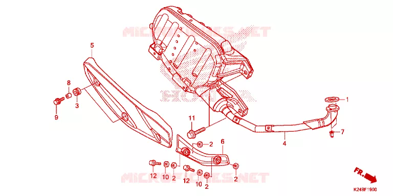 SILENCIEUX D'ECHAPPEMENT Honda SCOOTER 125 ACTIVA 2016  SCV125G