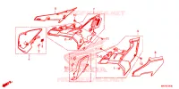 COUVERCLES LATERAUX pour Honda CB 500 X ABS 2020