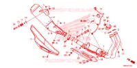 SILENCIEUX D'ECHAPPEMENT pour Honda CB 500 X ABS 2020