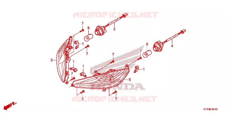 CLIGNOTANT AVANT Honda MOTO 110 WAVE 2023  AFS110MCSN_MA