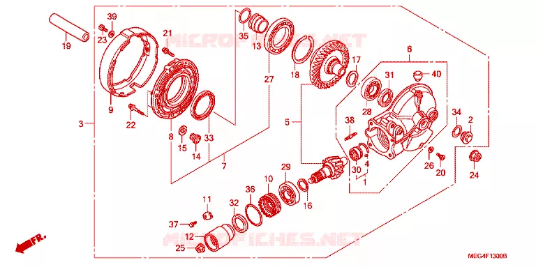 COUPLE CONIQUE Honda MOTO 750 SHADOW 2004  VT750CA4