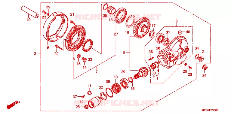COUPLE CONIQUE Honda MOTO 750 SHADOW 2004  VT750CA4