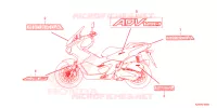 AUTOCOLLANTS pour Honda SH 350 SMART TOP BOX 2024