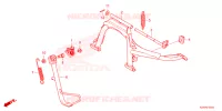 BEQUILLE pour Honda SH 350 SMART TOP BOX 2024