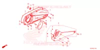 COUVERCLE GAUCHE pour Honda SH 350 SMART TOP BOX 2024