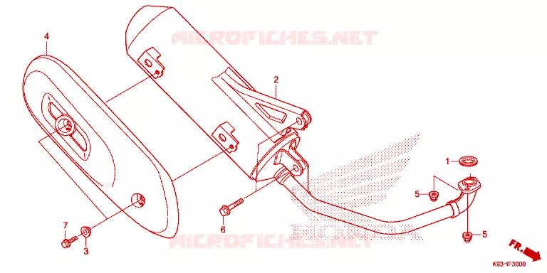 SILENCIEUX D'ECHAPPEMENT Honda SCOOTER 110 SCOOPY 2017  ACF110BTH_2TH