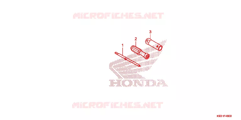 OUTIL Honda SCOOTER 110 SCOOPY 2017  ACF110CBTH