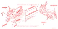 AUTOCOLLANTS pour Honda CLICK 125 2023