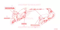AUTOCOLLANTS pour Honda LEAD 125 2023