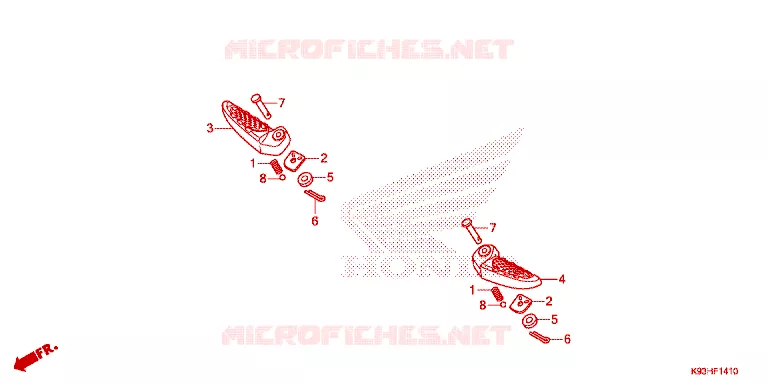 REPOSE PIED Honda SCOOTER 110 SCOOPY 2019  ACF110BTK_2TH