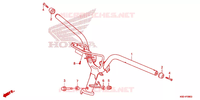 GUIDON Honda SCOOTER 110 SCOOPY 2020  ACF110BTK-TH