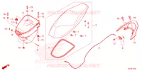 SELLE   COFFRE pour Honda WAVE 125 Electric start, Spoked wheels 2024
