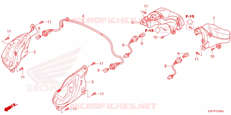 CLIGNOTANT Honda SCOOTER 110 SCOOPY 2021  ACF110CBTM