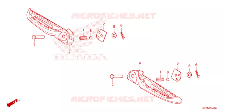 REPOSE PIED Honda SCOOTER 110 SCOOPY 2021  ACF110BTM