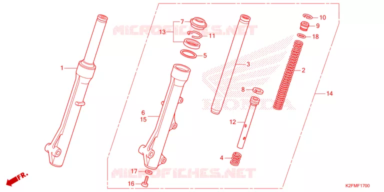 FOURCHE Honda SCOOTER 110 SCOOPY 2021  ACF110BTM