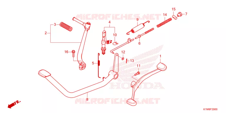 PEDALE - KICK Honda MOTO 110 CUB 2021  NBC110MDFM
