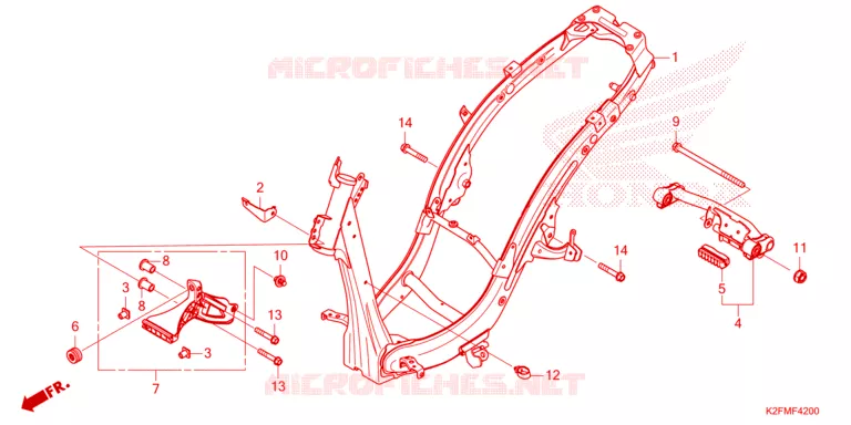 CADRE Honda SCOOTER 110 SCOOPY 2022  ACF110CBTN