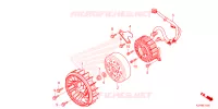 ROTOR   STATOR pour Honda SCOOPY 110 CLUB 12 2022