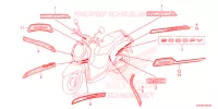 AUTOCOLLANTS pour Honda SCOOPY 110 PRESTIGE 2022