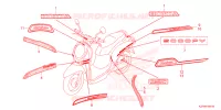 AUTOCOLLANTS pour Honda SCOOPY 110 PRESTIGE 2022