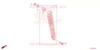 AMORTISSEUR ARRIERE pour Honda SCOOPY 110 URBAN TEAM 2022