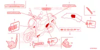AUTOCOLLANTS pour Honda SCOOPY 110 URBAN TEAM 2022