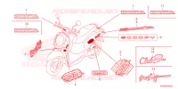 AUTOCOLLANTS pour Honda SCOOPY 110 PRESTIGE 2023