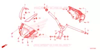 GUIDON   CARENAGE pour Honda CLICK 160 CBS 2022