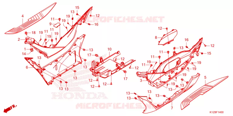 MARCHE PIEDS Honda SCOOTER 160 PCX 2021  WW160M