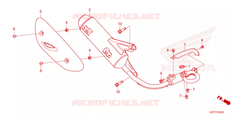 SILENCIEUX D'ECHAPPEMENT Honda SCOOTER 110 SCOOPY 2023  ACF110CBTP_TH