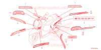 AUTOCOLLANTS pour Honda SCOOPY 110 URBAN 2024